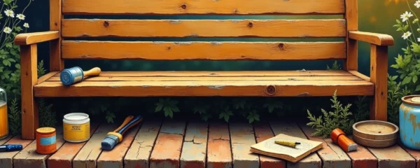 Entretenir un banc en bois